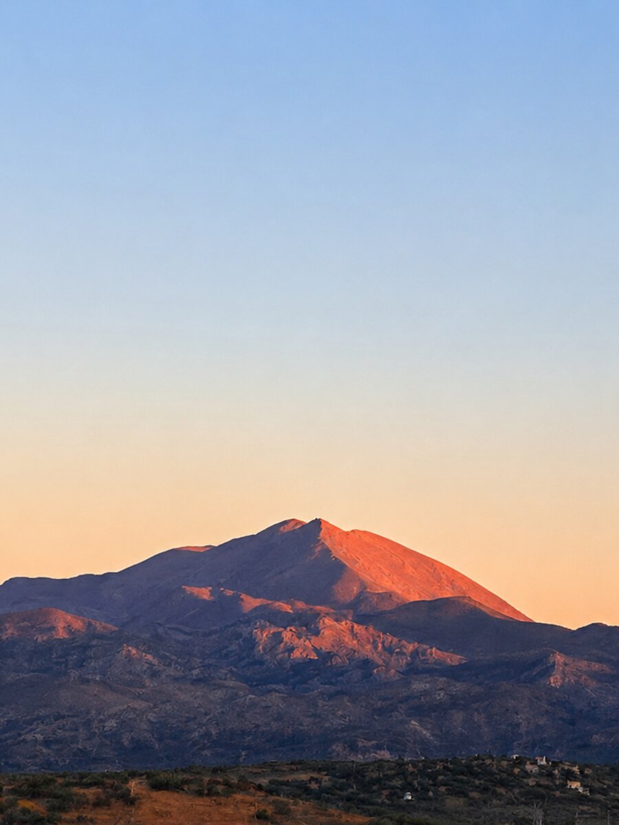 Berge im Abendlicht