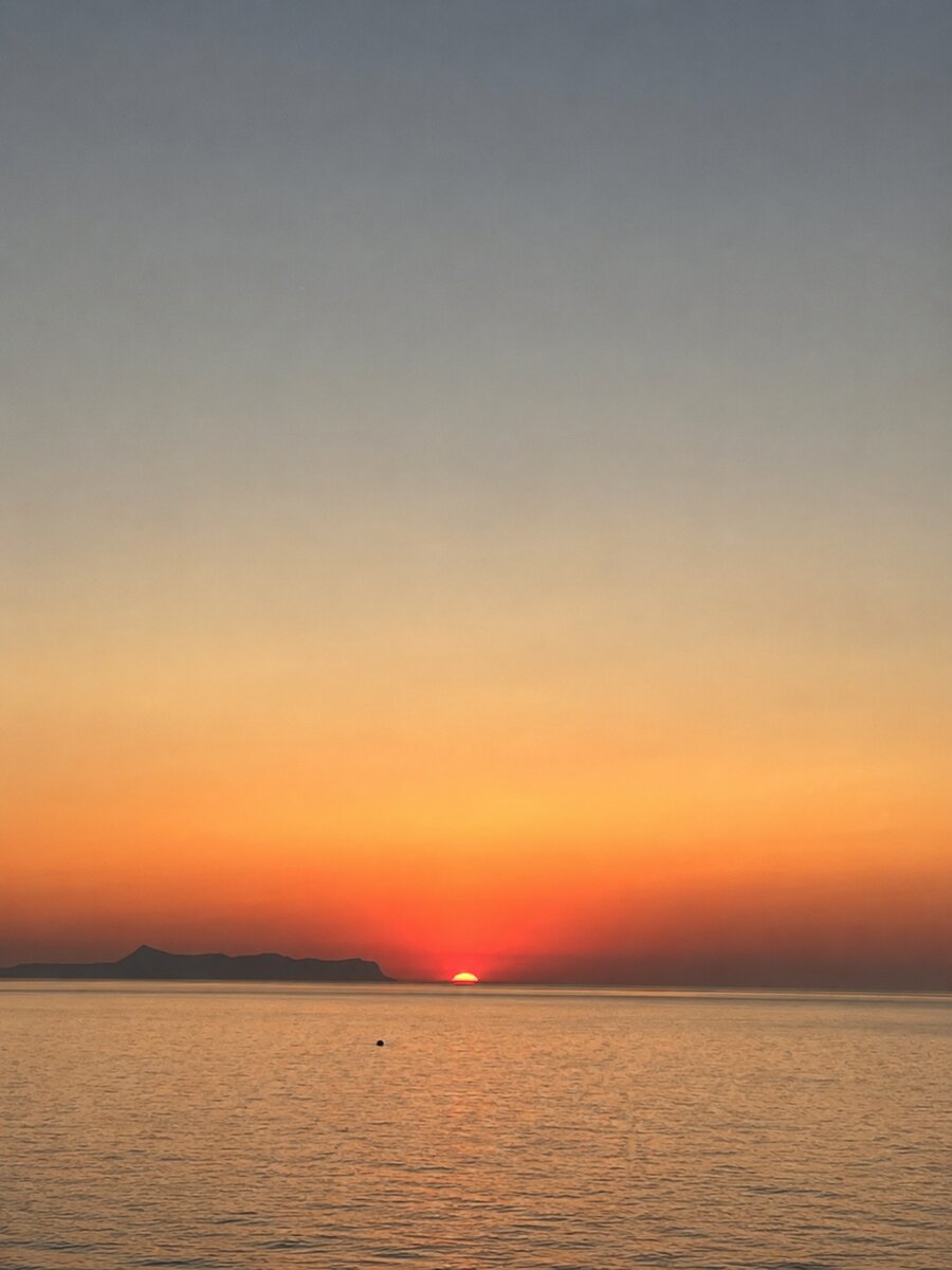 Sonnenuntergang übers Meer
